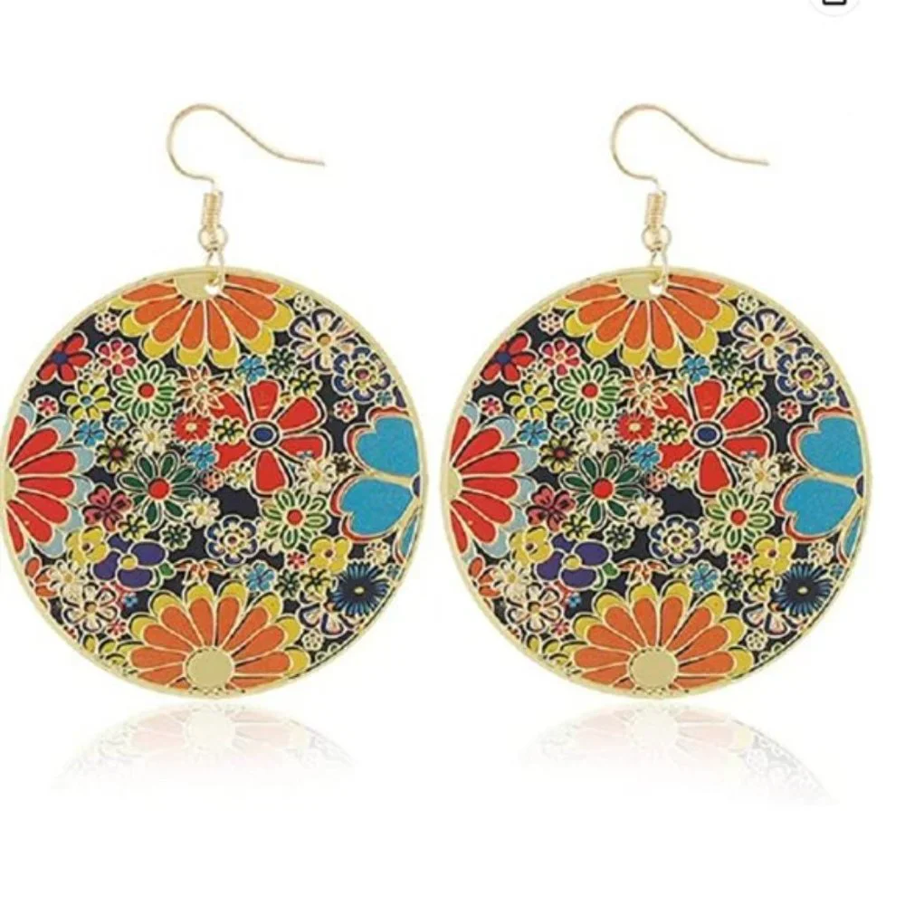Boho Blossom Statement Earrings